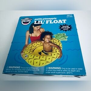 BigMouth Inc Petite Pineapple Lil Float Kids Pool Inflatable Ages 1-3